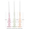 imageDeco 79 Glass Bubble Inspired Candle Holder Set of 3 3quot W 10quot H Multi Colored