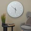 imageDeco 79 Glass Decorative Wall Clock LED Wall Clock for Home with Black Clocks Hands and White Numbers Wall Clock for Room 28quot x 2quot x 28quot Multi Colored