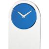 imageDeco 79 Glass Decorative Wall Clock Wall Clock for Home with Blue Clock Face Wall Clock for Room 8quot x 1quot x 28quot Silver