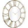 imageDeco 79 Metal Decorative Wall Clock Open Frame Wall Clock for Home with Center Mirror Wall Clock for Room 30quot x 2quot x 30quot GoldGold