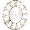 imageDeco 79 Metal Decorative Wall Clock Open Frame Wall Clock for Home with Center Mirror Wall Clock for Room 30quot x 2quot x 30quot GoldGold