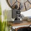 imageDeco 79 Metal Film Decorative Sculpture Camera Home Decor Statue Accent Figurine 14quot x 4quot x 19quot Black