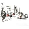 imageDeco 79 Metal Musical Notes Home Wall Decor Wavy Wall Sculpture Wall Art 49quot x 1quot x 21quot BlackBrown