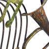 imageDeco 79 Metal Musical Notes Home Wall Decor Wavy Wall Sculpture Wall Art 49quot x 1quot x 21quot BlackBrown