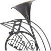 imageDeco 79 Metal Musical Notes Home Wall Decor Wavy Wall Sculpture Wall Art 49quot x 1quot x 21quot BlackBrown