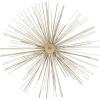 imageDeco 79 Metal Starburst Home Wall Decor 3D Wall Sculpture Set of 3 Wall Art 16quot 20quot 24quotW BlackGold