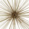 imageDeco 79 Metal Starburst Home Wall Decor 3D Wall Sculpture Set of 3 Wall Art 16quot 20quot 24quotW BlackGold