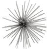 imageDeco 79 Metal Starburst Home Wall Decor 3D Wall Sculpture Set of 3 Wall Art 16quot 20quot 24quotW BlackSilver