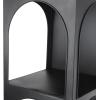 imageDeco 79 Traditional Wood Rectangle Shelving Unit 16quot x 12quot x 40quot WhiteBlack