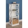 imageDeco 79 Traditional Wood Rectangle Shelving Unit 16quot x 12quot x 40quot WhiteWhite