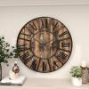 imageDeco 79 Wood Decorative Clock  Carved Wall Clock for Home 25quot x 3quot x 25quot Brown36x 36