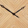 imageDeco 79 Wood Decorative Clock  Carved Wall Clock for Home 25quot x 3quot x 25quot BrownBrown