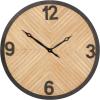 imageDeco 79 Wood Decorative Clock  Carved Wall Clock for Home 25quot x 3quot x 25quot BrownBrown