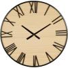 imageDeco 79 Wood Decorative Clock  Carved Wall Clock for Home 25quot x 3quot x 25quot BrownLight Brown