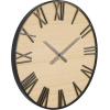 imageDeco 79 Wood Decorative Clock  Carved Wall Clock for Home 25quot x 3quot x 25quot BrownLight Brown