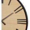 imageDeco 79 Wood Decorative Clock  Carved Wall Clock for Home 25quot x 3quot x 25quot BrownLight Brown
