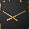 imageDeco 79 Wood Decorative Wall Clock Large Wall Clock for Home with Gold Hands and Numbers Wall Clock for Room 32quot x 1quot x 32quot Black