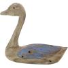 imageDeco 79 Wood Duck Decorative Sculpture Home Decor Statues Set of 2 Accent Figurines 13quot 11quotW BrownBrown