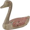 imageDeco 79 Wood Duck Decorative Sculpture Home Decor Statues Set of 2 Accent Figurines 13quot 11quotW BrownBrownRed
