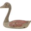 imageDeco 79 Wood Duck Decorative Sculpture Home Decor Statues Set of 2 Accent Figurines 13quot 11quotW BrownBrownRed