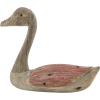 imageDeco 79 Wood Duck Decorative Sculpture Home Decor Statues Set of 2 Accent Figurines 13quot 11quotW BrownBrownRed