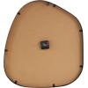 imageDeco 79 Wooden Decorative Wall Clock Wavy Wall Clock for Home with Black Hands and Markers Wall Clock for Room 21quot x 2quot x 23quot Brown