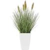 imageDeco 79 Faux Foliage Onion Grass Artificial Plant with Black Plastic Pot 16quot x 15quot x 19quot Green12 x 12 x 20