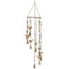 imageDeco 79 Metal Birds Windchime with Glass Beads and Cone Bells 7quot x 7quot x 26quot Gold