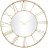 imageDeco 79 Metal Decorative Wall Clock Open Frame Wall Clock for Home with Center Mirror Wall Clock for Room 30quot x 2quot x 30quot GoldGold