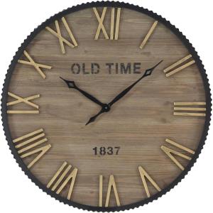 imageBenzara 95288 Wood Metal Wall Clock 36quot D