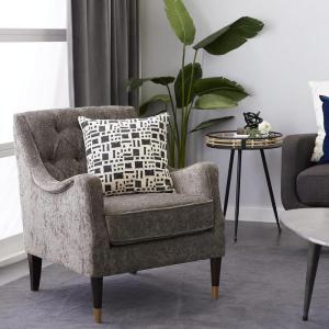 imageDeco 79 Fabric Tufted Accent Chair 30quot x 32quot x 34quot BrownBrown