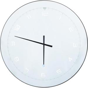 imageDeco 79 Glass Decorative Wall Clock LED Wall Clock for Home with Black Clocks Hands and White Numbers Wall Clock for Room 28quot x 2quot x 28quot Multi Colored