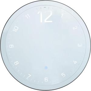 imageDeco 79 Glass Decorative Wall Clock LED Wall Clock for Home with Black Frame Wall Clock for Room 24quot x 1quot x 24quot Multi Colored