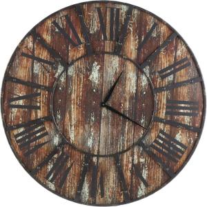 imageDeco 79 Wood Decorative Clock  Carved Wall Clock for Home 25quot x 3quot x 25quot Brown36x 36