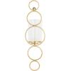imageCosmoLiving by Cosmopolitan Metal Geometric Wall Sconce Stacked Circle with Glass Holder 7quot x 7quot x 25quot GoldGold