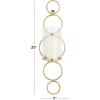 imageCosmoLiving by Cosmopolitan Metal Geometric Wall Sconce Stacked Circle with Glass Holder 7quot x 7quot x 25quot GoldGold