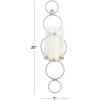 imageCosmoLiving by Cosmopolitan Metal Geometric Wall Sconce Stacked Circle with Glass Holder 7quot x 7quot x 25quot GoldSilver