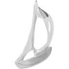 imageDeco 79 Aluminum Metal Sail Boat Decorative Sculpture Home Decor Statues Set of 3 Accent Figurines 12quot 8quot 7quotH Silver