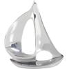 imageDeco 79 Aluminum Metal Sail Boat Decorative Sculpture Home Decor Statues Set of 3 Accent Figurines 12quot 8quot 7quotH Silver