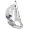 imageDeco 79 Aluminum Metal Sail Boat Decorative Sculpture Home Decor Statues Set of 3 Accent Figurines 12quot 8quot 7quotH Silver
