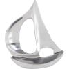 imageDeco 79 Aluminum Metal Sail Boat Decorative Sculpture Home Decor Statues Set of 3 Accent Figurines 12quot 8quot 7quotH Silver