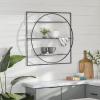 imageDeco 79 Metal 3 Shelves Wall Shelf 32quot x 5quot x 32quot Black