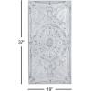 imageDeco 79 Metal Scroll Home Wall Decor Wall Sculpture with Embossed Details Wall Art 19quot x 2quot x 37quot White19L x 2W