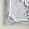 imageDeco 79 Metal Scroll Home Wall Decor Wall Sculpture with Embossed Details Wall Art 19quot x 2quot x 37quot White19L x 2W