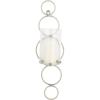 imageCosmoLiving by Cosmopolitan Metal Geometric Wall Sconce Stacked Circle with Glass Holder 7quot x 7quot x 25quot GoldSilver