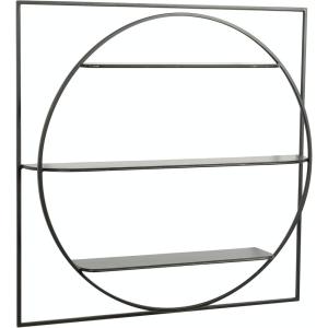 imageDeco 79 Metal 3 Shelves Wall Shelf 32quot x 5quot x 32quot Black