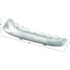 imageDeco 79 Aluminum Metal Living Room Decor Tray Live Edge Ottoman Tray Serving Tray 19quot x 7quot x 4quot Silver