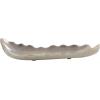 imageDeco 79 Aluminum Metal Living Room Decor Tray Live Edge Ottoman Tray Serving Tray 19quot x 7quot x 4quot Silver