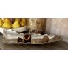 imageDeco 79 Aluminum Metal Living Room Decor Tray Live Edge Ottoman Tray Serving Tray 19quot x 7quot x 4quot Silver