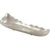 imageDeco 79 Aluminum Metal Living Room Decor Tray Live Edge Ottoman Tray Serving Tray 19quot x 7quot x 4quot Silver